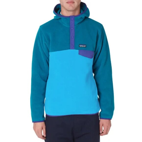 Patagonia Other - Patagonia Synchilla Snap T Hoodie Blue Purple Pullover Fleece Jacket Size Small